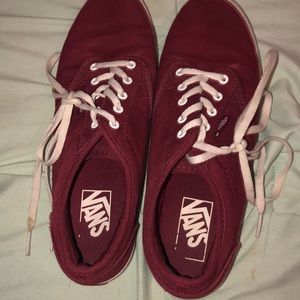 Maroon vans